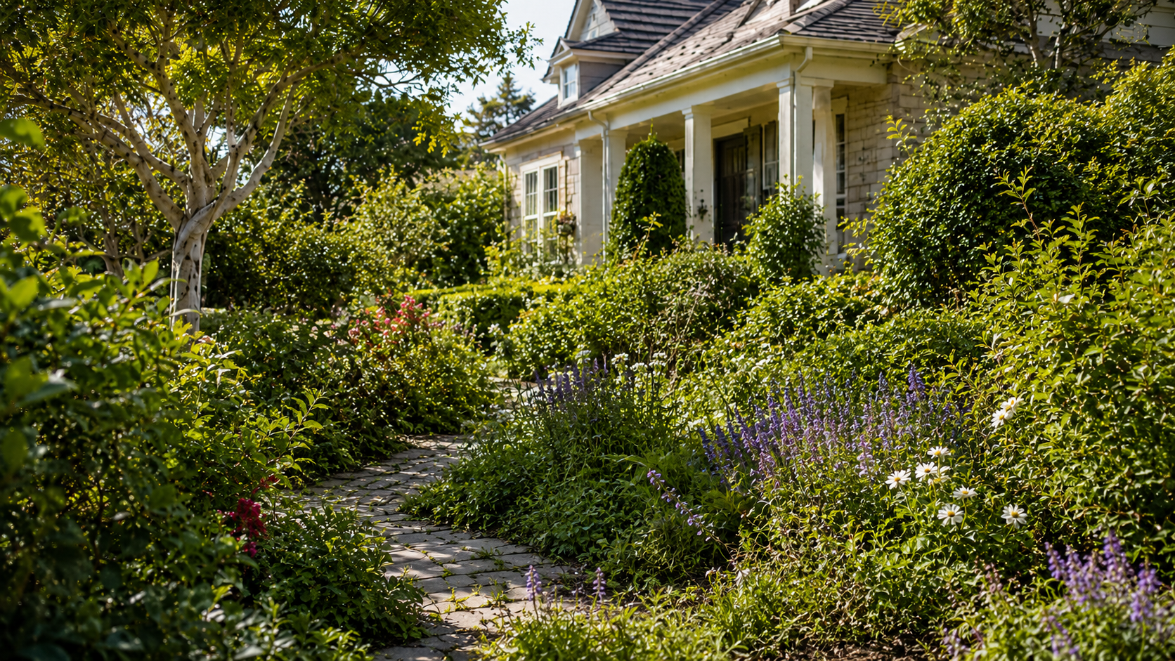 Front lawn before care